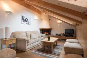 TV a/nebo společenská místnost v ubytování Chalet Aquila 8 Penthouse