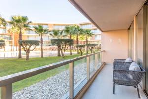 Balkón nebo terasa v ubytování Apartments Maria - Salgados 10A0D