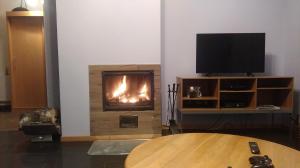 Telewizja i/lub zestaw kina domowego w obiekcie Apartament Mysłakowice