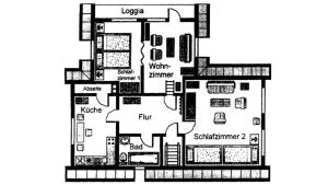 Půdorys ubytování Haus Müller