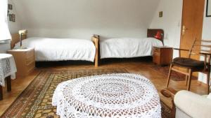 Postel nebo postele na pokoji v ubytování Haus Müller