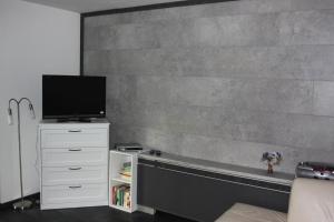 Telewizja i/lub zestaw kina domowego w obiekcie Ferienwohnung Haus Cerny