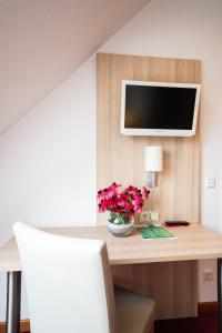 TV a/nebo společenská místnost v ubytování Hotel Domblick Garni