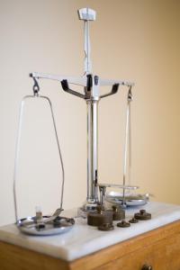 a metal object sitting on top of a table at Alexander's Penthouse in Athens