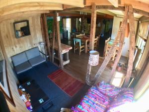 A seating area at Gecko Hostel