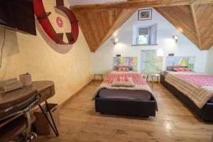 Postel nebo postele na pokoji v ubytování Château de Druon
