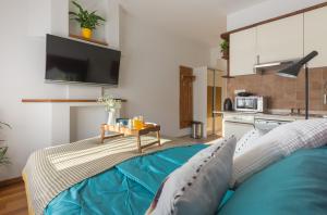 TV a/nebo společenská místnost v ubytování Palace Apartments by ZGrent