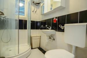 ロヴィステにあるHoliday Home Lovišteのトイレ、洗面台、シャワー付きのバスルーム +43枚の写真