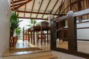 Balkón nebo terasa v ubytování Resort Deepika Mirissa