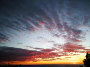 The sunrise or sunset as seen from Az apartmant or nearby