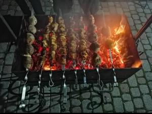Gril pre hostí vo vile