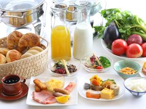 Hotel Ichibokaku tesisinde konuklar için mevcut kahvaltı seçenekleri