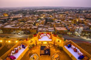 Letecký snímek ubytování Zostel Jaisalmer