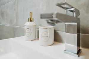 Koupelna v ubytování Ferienhaus Schneeweiß + 30 fotografií