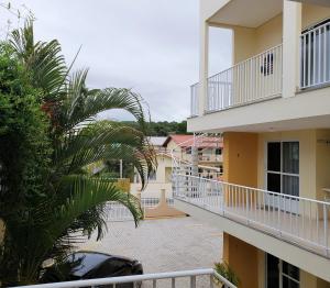 a view from the balcony of a building at Pousada Barra Nativa in Florianópolis