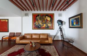 Posezení v ubytování Lamarque Dalat Villa