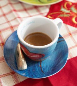 Coffee and tea making facilities at Villa Brizzi