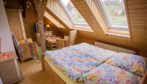 Een bed of bedden in een kamer bij Haus Waldwiese
