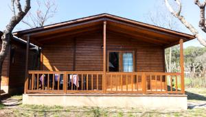 Balkón alebo terasa v ubytovaní Camping Esponellà