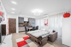 Kuchyň nebo kuchyňský kout v ubytování Fior Apartments Schiller + 21 fotografií