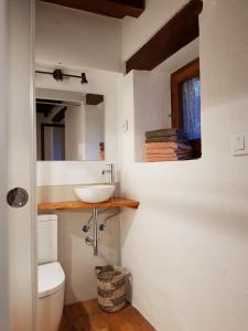 Koupelna v ubytování Casa de la Font de Dalt