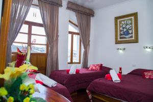 Postel nebo postele na pokoji v ubytování Hotel Plaza del Teatro