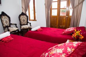 Postel nebo postele na pokoji v ubytování Hotel Plaza del Teatro
