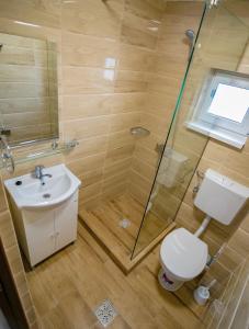Koupelna v ubytování Casa Ypu