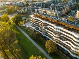 an aerial view of a building in a city at PIANISSIMO in Krakow