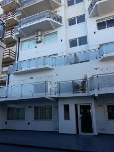 En balkon eller terrasse på Depto frente al mar San Bernardo