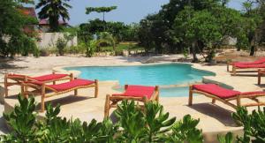 Bazén v ubytování Panga Chumvi Beach Resort nebo v jeho okolí
