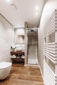 Koupelna v ubytování Hotel Europa