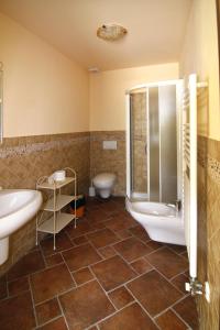 Koupelna v ubytování Agriturismo La Via Del Sale