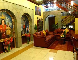 Istumisnurk majutusasutuses Hotel Inkayra