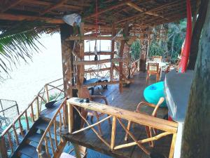 Balkón nebo terasa v ubytování Villa crocodile beach