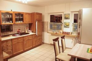 Dapur atau dapur kecil di Lippetaler Gästehaus