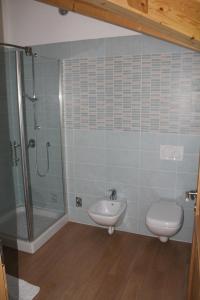 Kúpeľňa v ubytovaní Agritur Maso Rauter