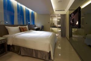 Postel nebo postele na pokoji v ubytování Beauty Hotels - Hotel Bnight-Self Check-In Hotel
