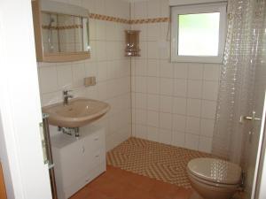 Ένα μπάνιο στο Ferienwohnung-Ketzin im OT Brückenkopf