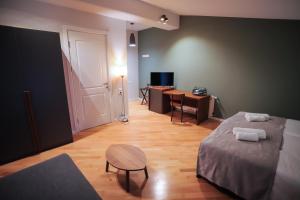 Postel nebo postele na pokoji v ubytování HOTEL SABU