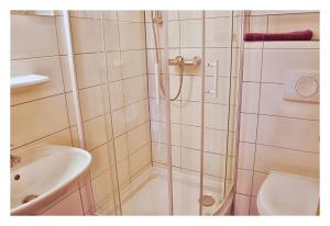 Koupelna v ubytování Alte Scheune Flemmingen + 6 fotografií