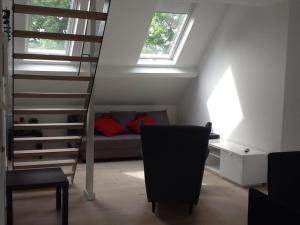 Posezení v ubytování Akker duplex