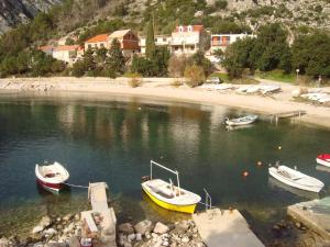 a group of boats in a body of water at Studio Apartment Lile in Trstenik