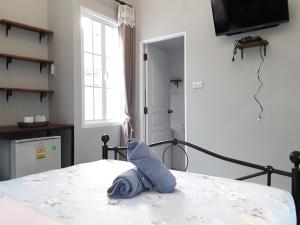 Postel nebo postele na pokoji v ubytování Sky cottage Bungalow