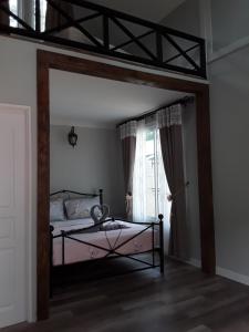 Postel nebo postele na pokoji v ubytování Sky cottage Bungalow