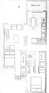 Κάτοψη του Appartement d'exception Tignes