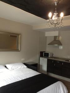 Łóżko lub łóżka w pokoju w obiekcie Alvear Suites