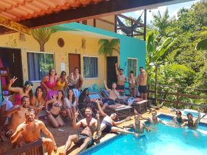 The swimming pool at or close to Farofa Loca Hostel