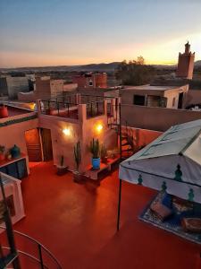 vista dal tetto di una casa di Riad Dar Rita a Ouarzazate
