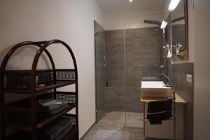 Koupelna v ubytování Ferienwohnung Bergblick + 29 fotografií